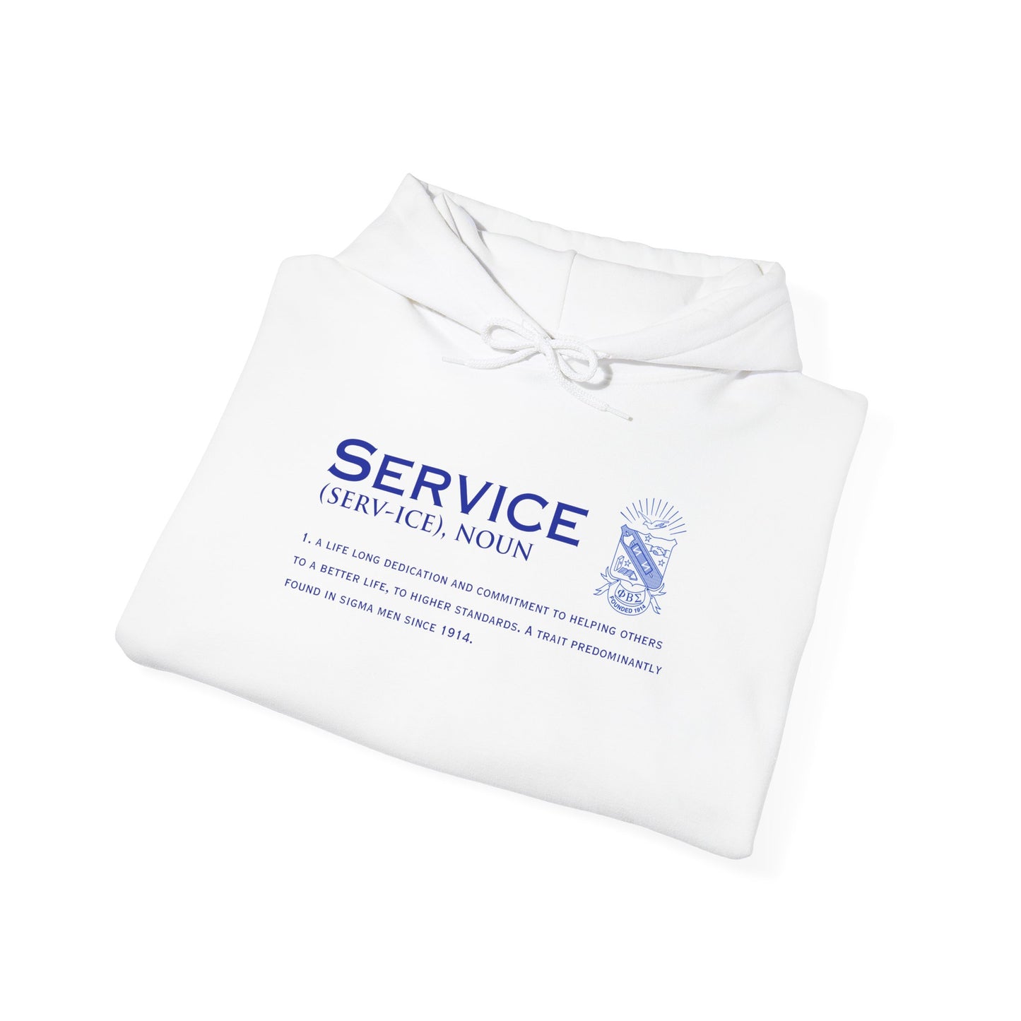 Phi Beta Sigma Service Defined Hooded Sweatshirt