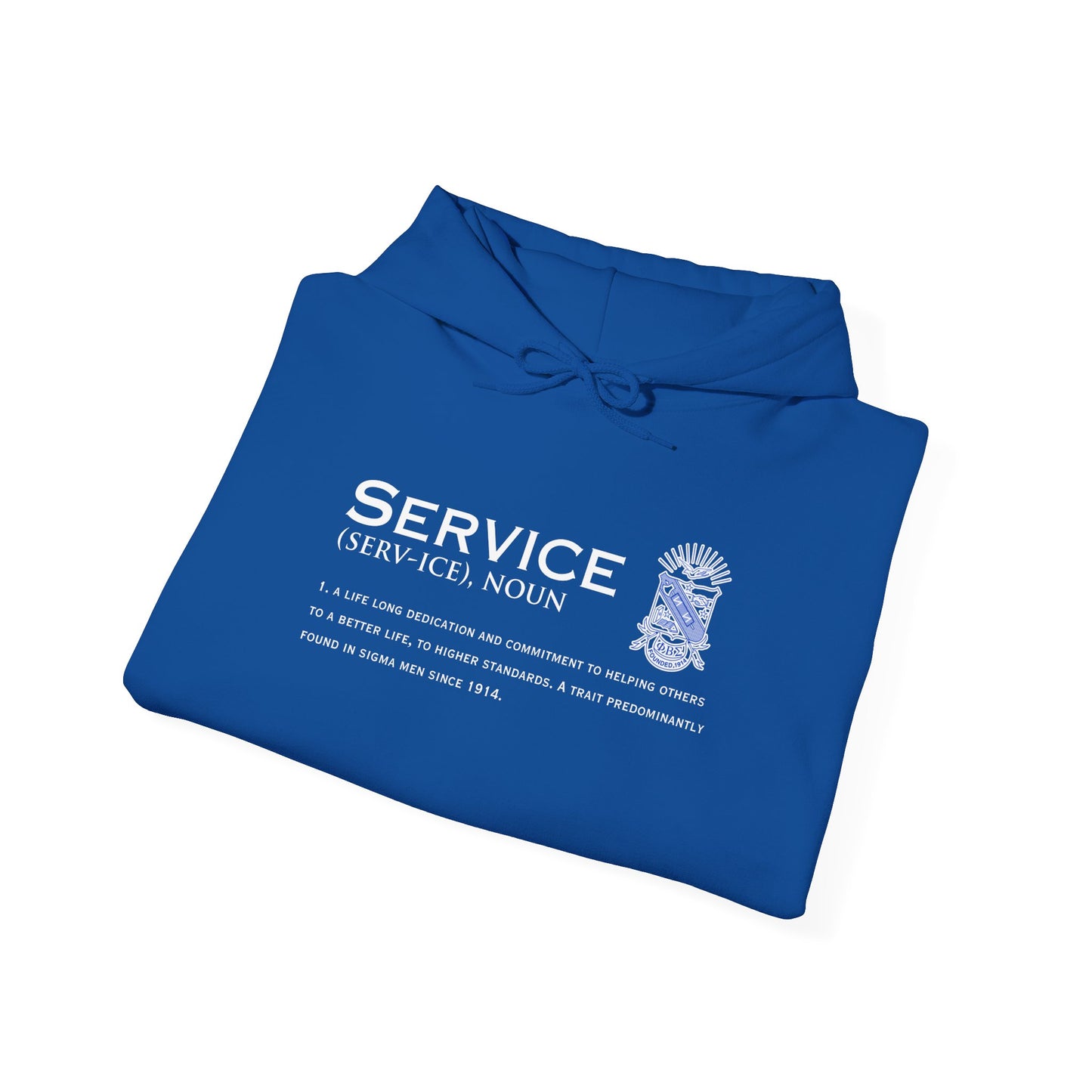 Phi Beta Sigma Service Defined Hooded Sweatshirt