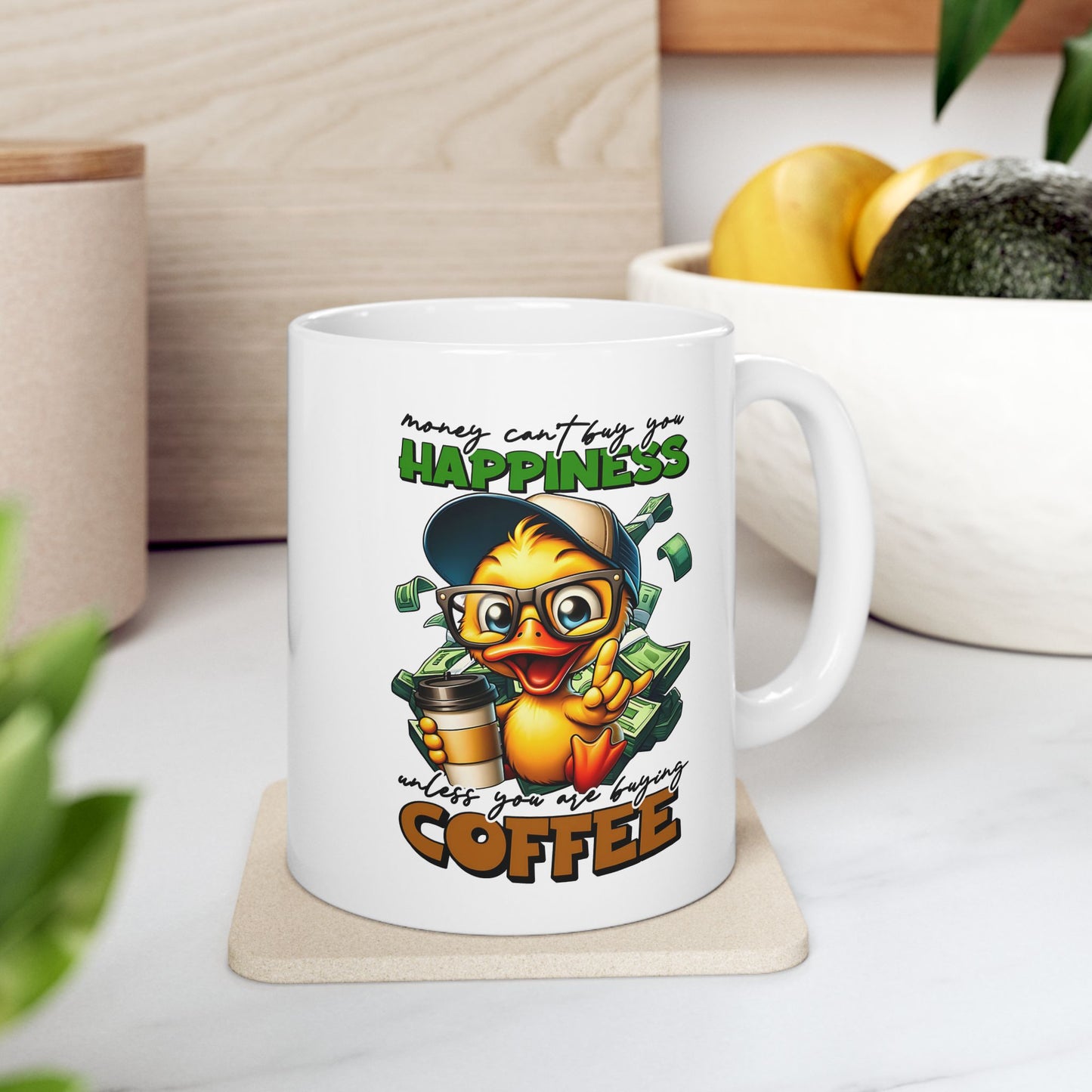 Funny & Cute Coffee Lover Ceramic Mug (11oz, 15oz)