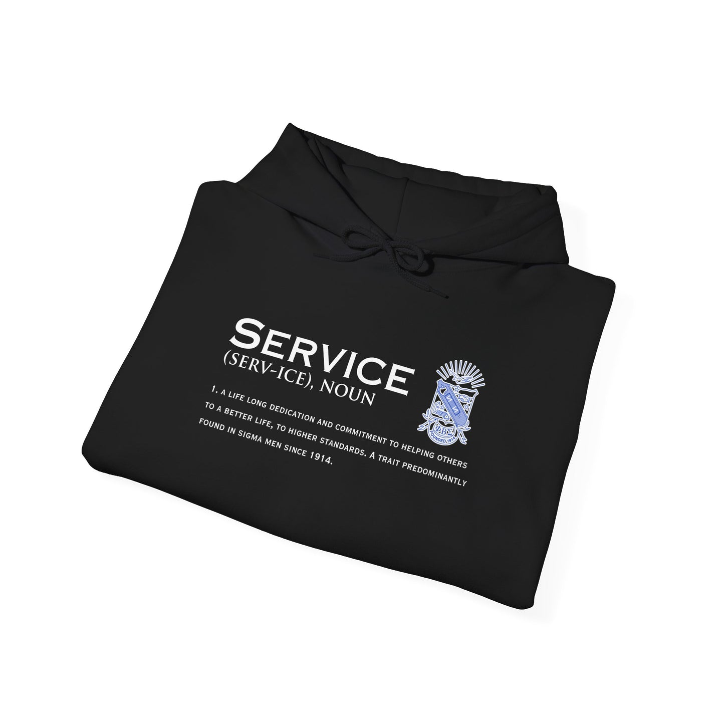 Phi Beta Sigma Service Defined Hooded Sweatshirt