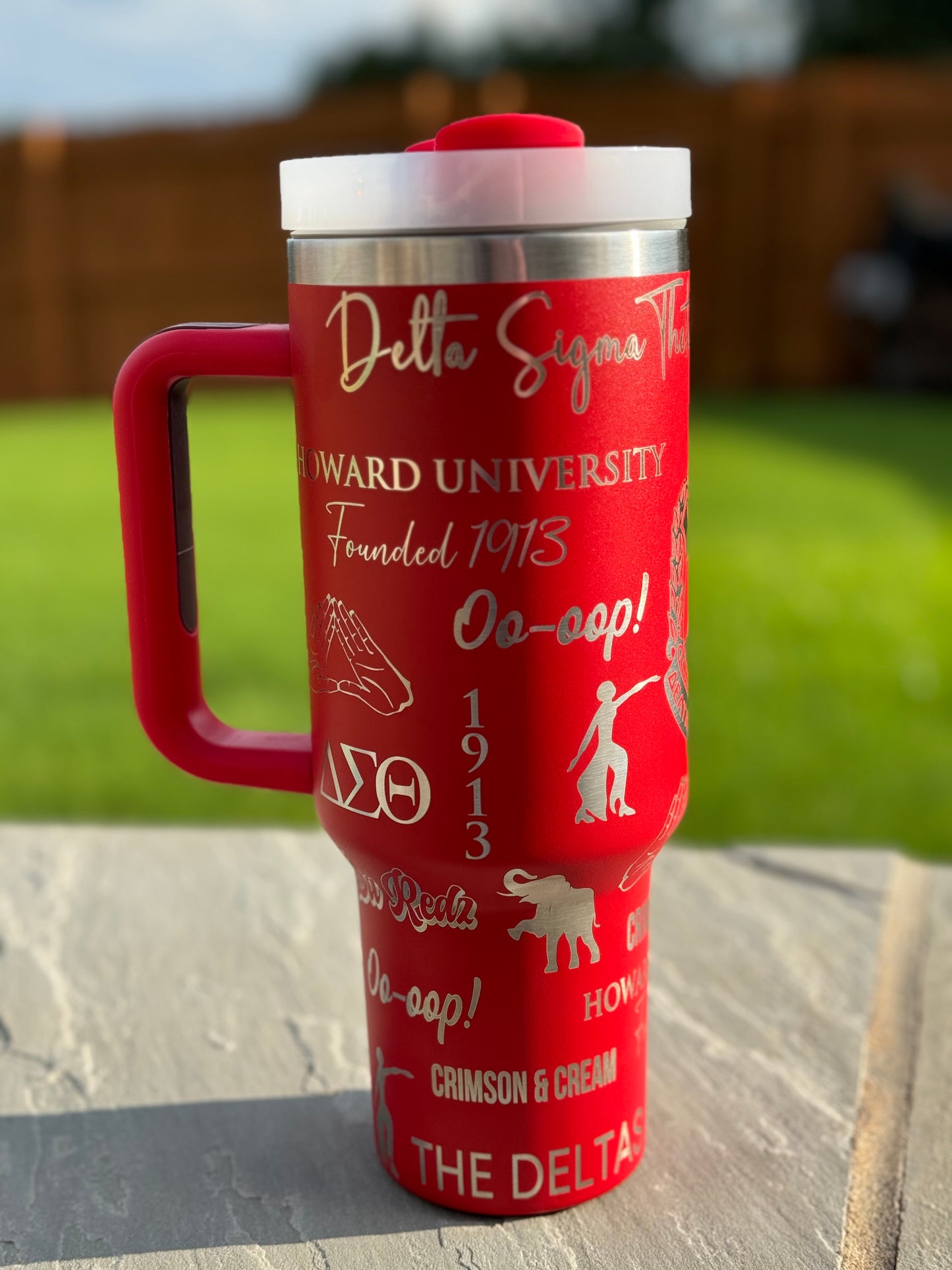 Delta Sigma Theta Full Wrapped Tumbler (40 oz)