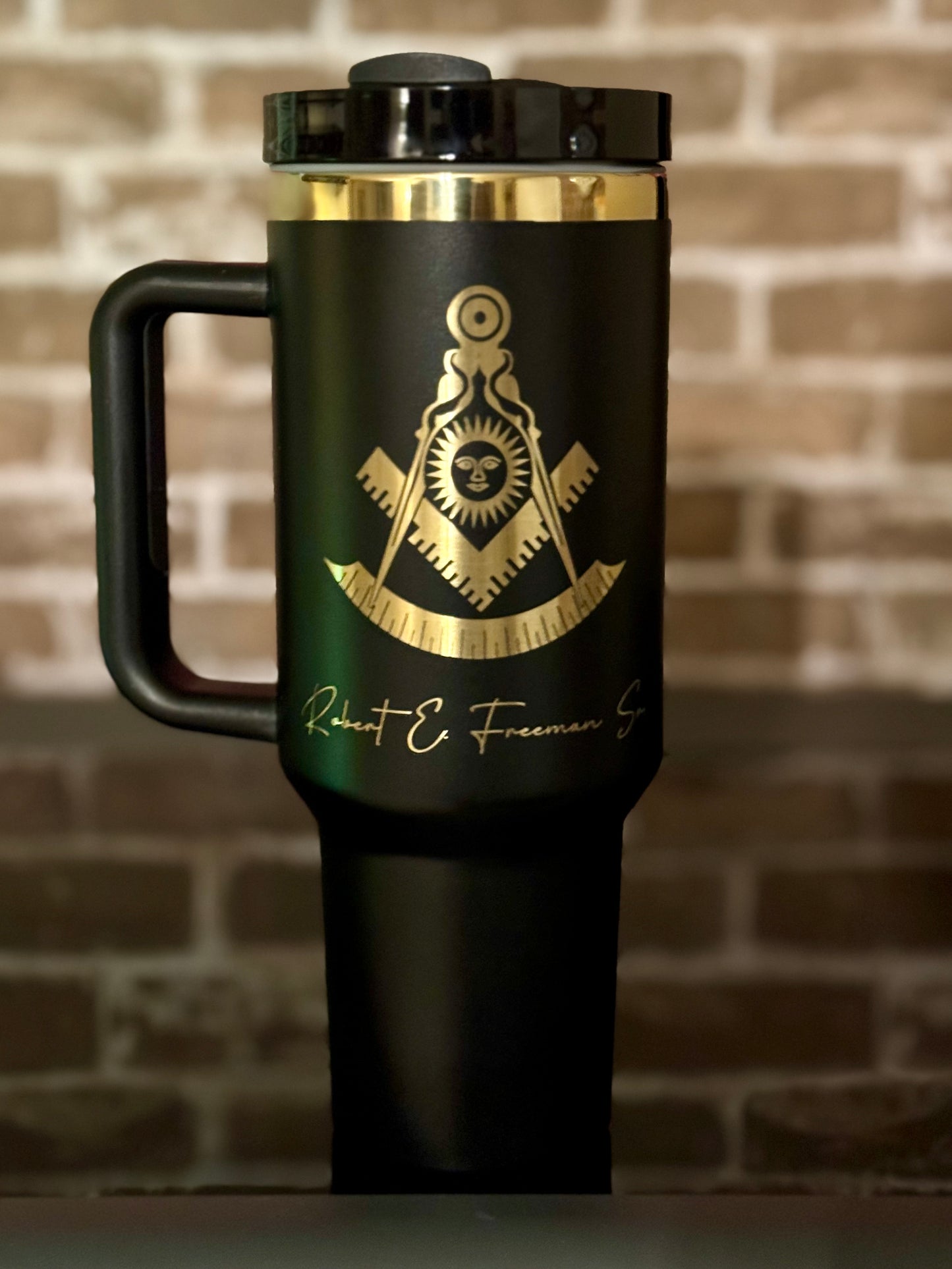 Custom Engraved Greek Tumbler (40 oz)