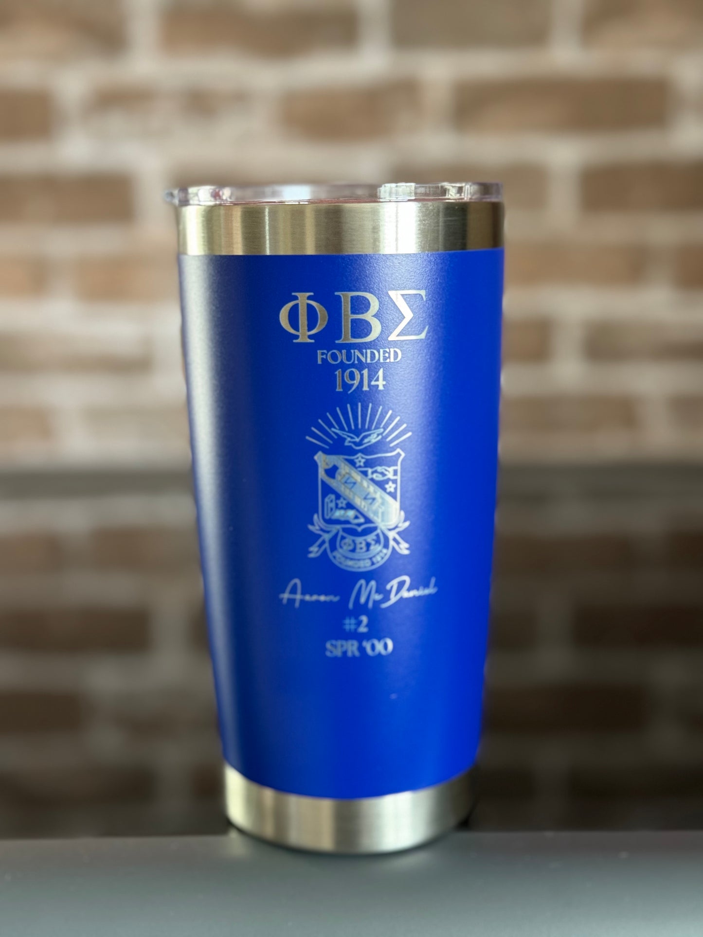 Custom Engraved Phi Beta Sigma Tumbler (20 oz)