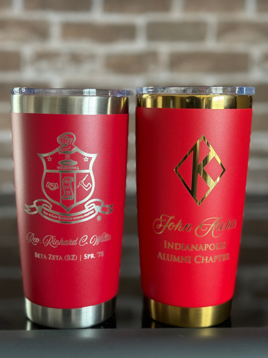 Custom Engraved Kappa Alpha Psi Tumbler (20 oz)