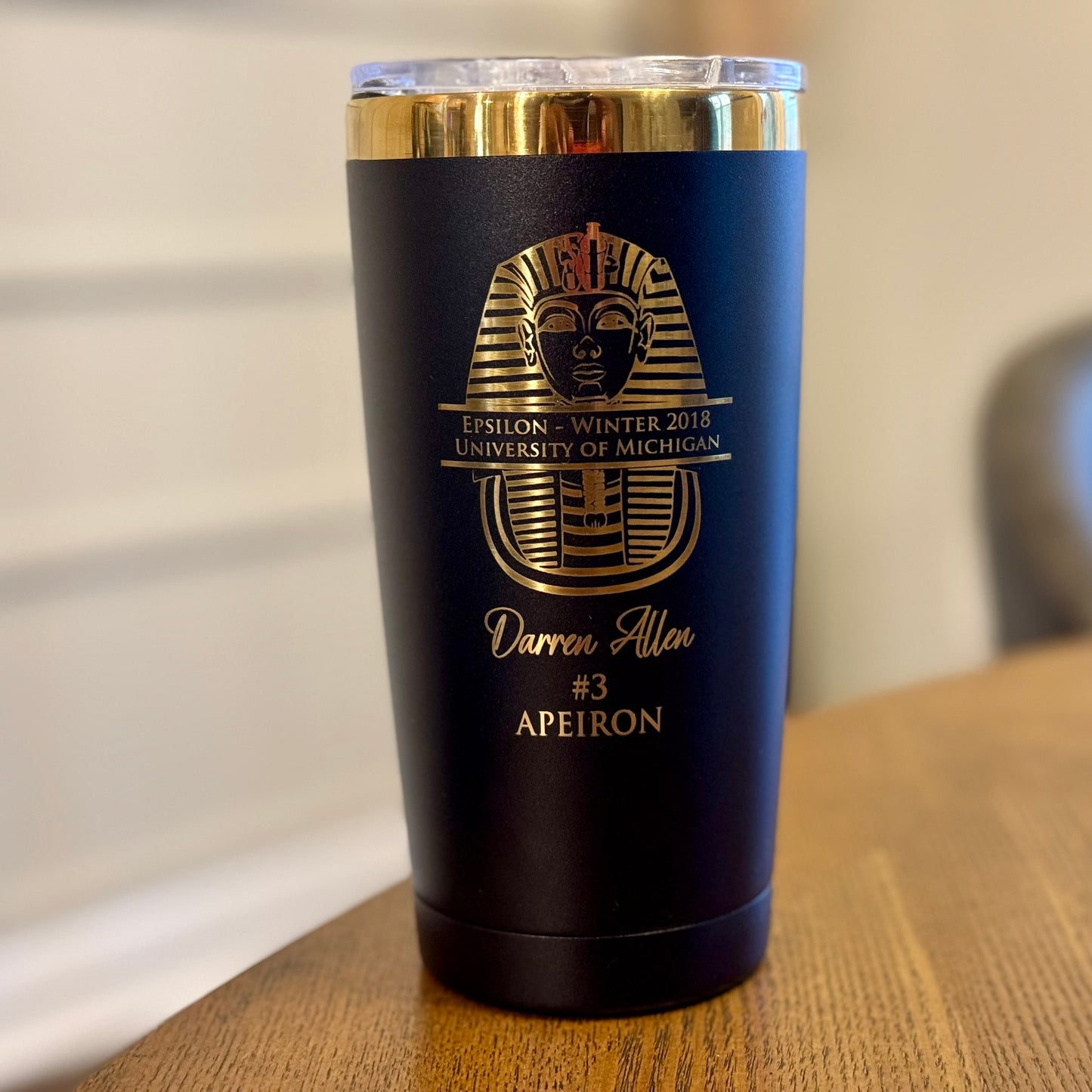 Custom Engraved Alpha Phi Alpha Tumbler (20 oz)