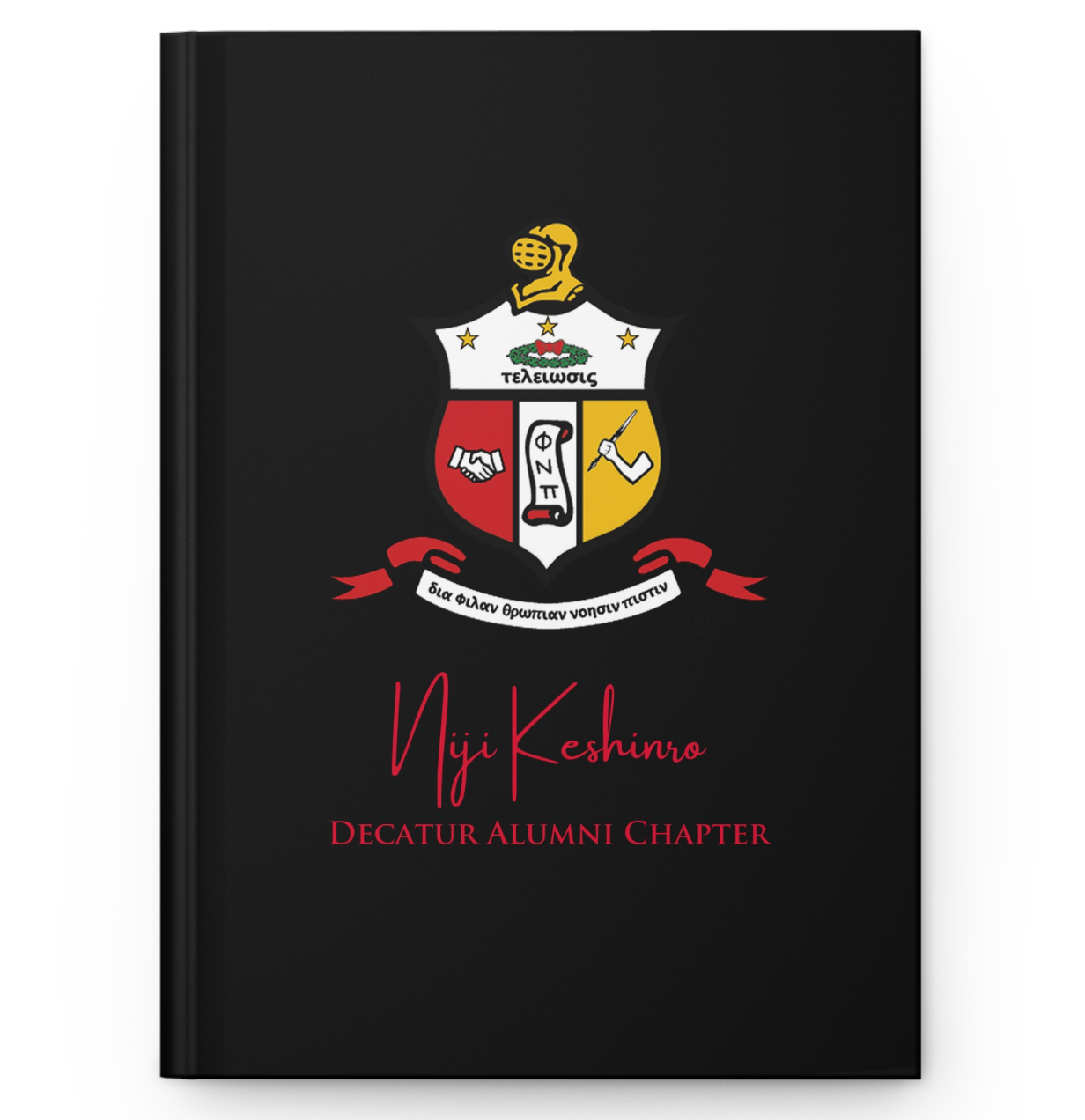 Custom Kappa Alpha Psi Hardcover Notebook (Matte Finish)