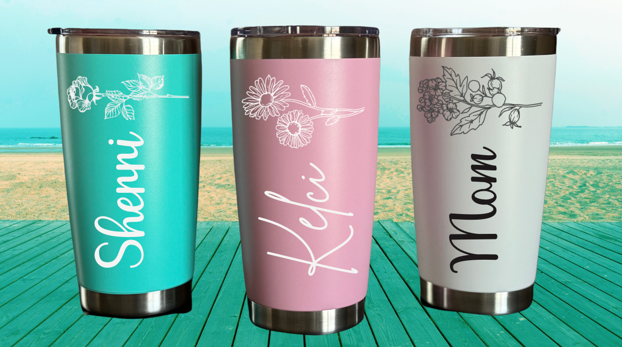 Custom Engraved Tumblers (20 oz)